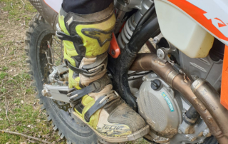 Fußposition beim stehend Fahren offroad