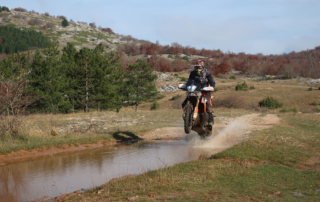 Adventurebiketour Jentlflow am TET Kroatien, KTM Adventure 790R am Hinterrad