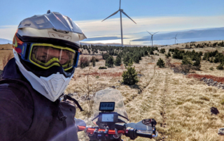 Jentlflow Adventurebike Tour Kroatien. Was für eine Aussicht - Windpark Senj