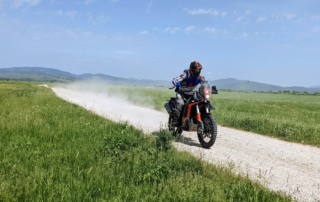 JentlFlow Kroatien Rallyfahrtechniktraining Lange Schottergerade im Rallystyle