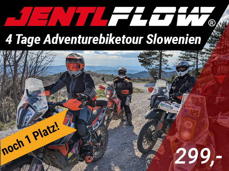 Jentlflow Veranstaltung 4 Tage Adventurebiketour Slowenien noch ein Platz