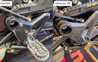 Fussrastenanlage KTM Adventure 890 und 790