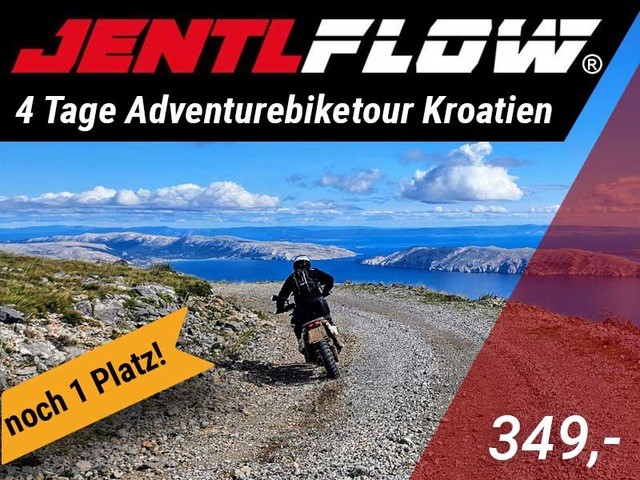 Jentlflow 4 Tage Adventurebiketour Kroatien 1 Platz